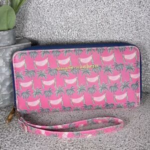 Simply Southern Palm Tree Hammock Large Wallet Wristlet